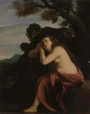 Die Bußende Madeleine in einer Landschaft - Artemisia Gentileschi