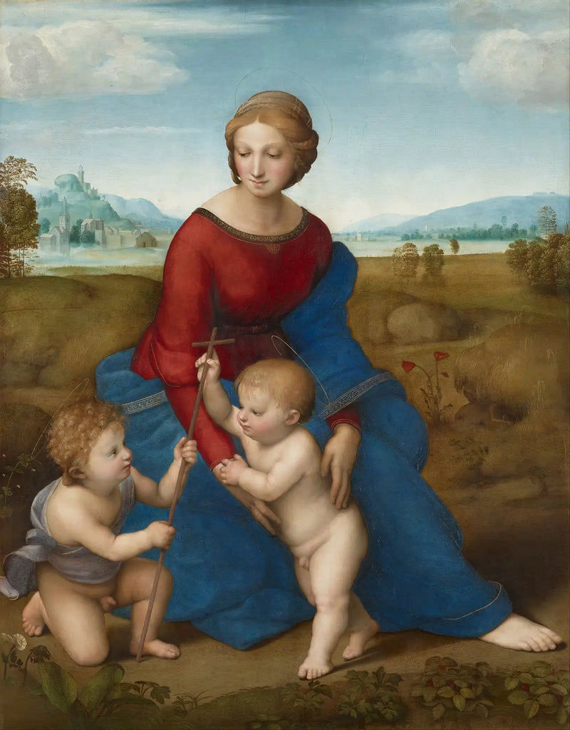 Die Madonna auf der Wiese - Raphael Sanzio