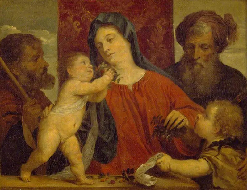 Die Madonna mit Kirschen - David Teniers der Jüngere