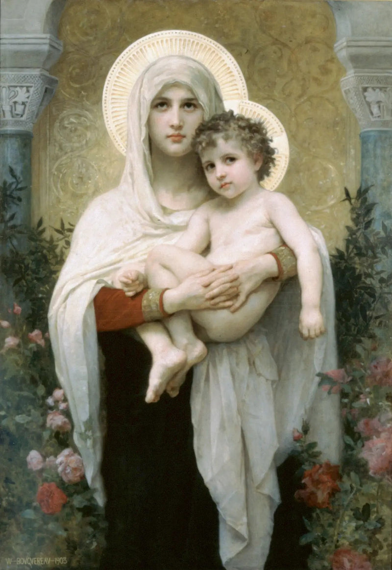 Die Madonna mit Rosen - Bouguereau