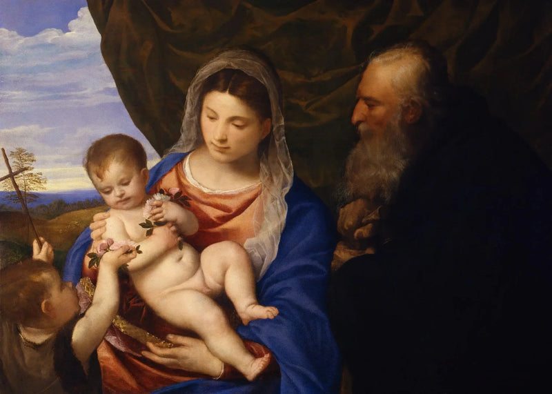 Die Madonna mit den Rosen - Titian