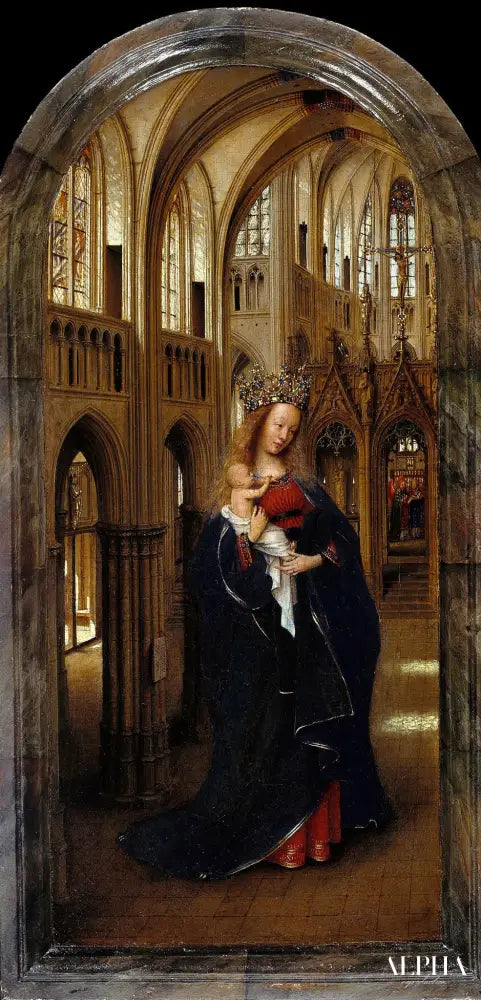 La Madone dans l'église - Jan Van Eyck - Reproductions de tableaux et peintures haut de gamme