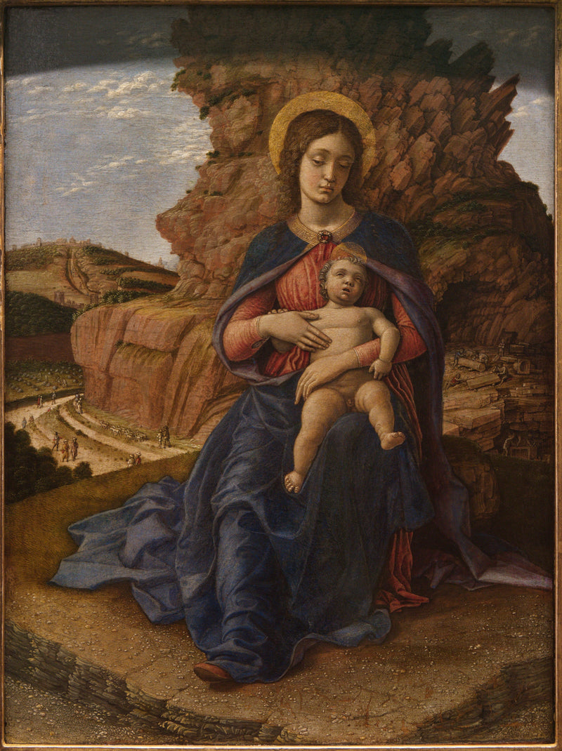 Die Madonna der Kalksteinbrüche - Andrea Mantegna
