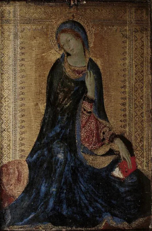 Die Madonna der Szene der Verkündigung - Simone Martini