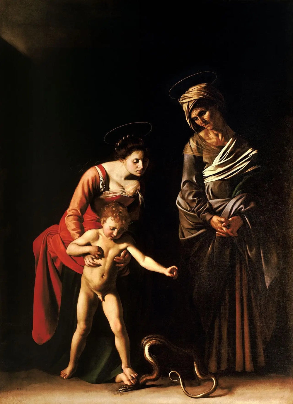La Madone des palefreniers - Le Caravage image 1 copie de tableau peinte à la main
