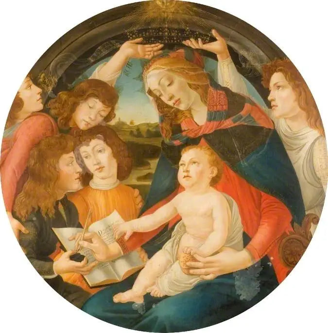 La Madone du Magnificat - Sandro Botticelli image 1 reproduction artisanale de tableau