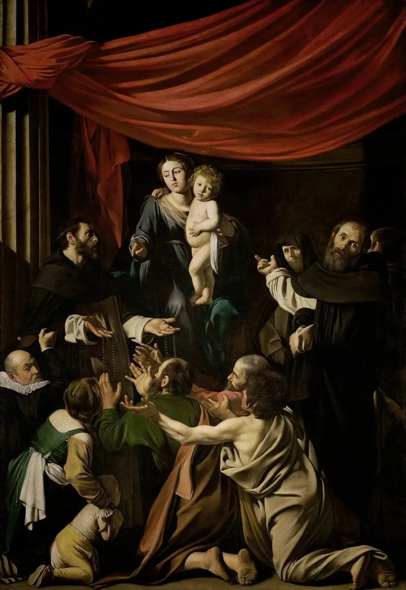 Die Madonna des Rosenkranzes - Caravaggio