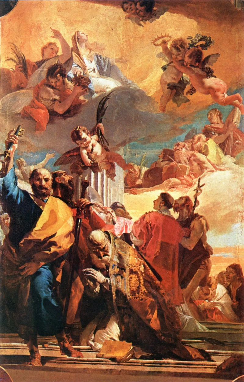 Die Madonna in Herrlichkeit mit den Heiligen - Giovanni Battista Tiepolo