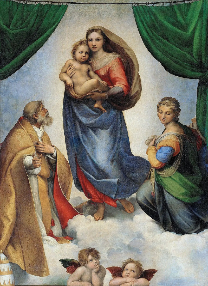 Die Sixtinische Madonna - Raphael Sanzio