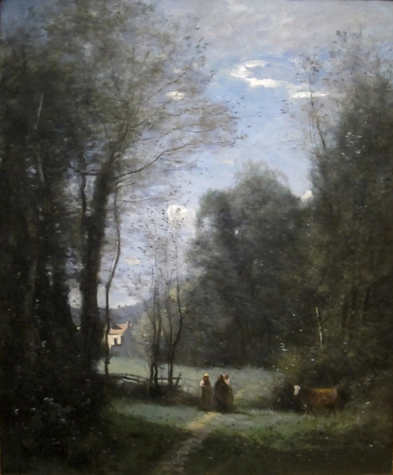 Das weiße Haus von Sèvres - Jean-Baptiste Camille Corot