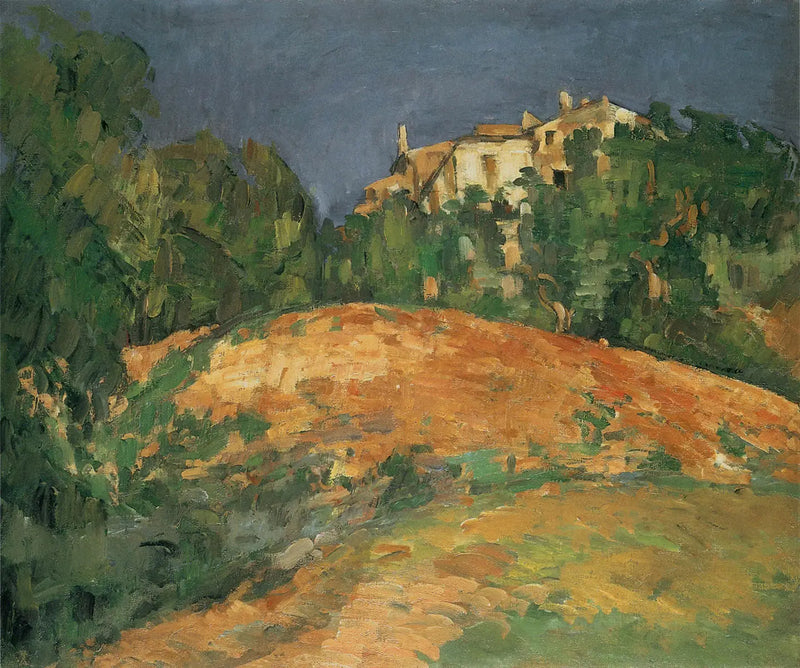 Das Haus von Bellevue auf dem Hügel - Paul Cézanne