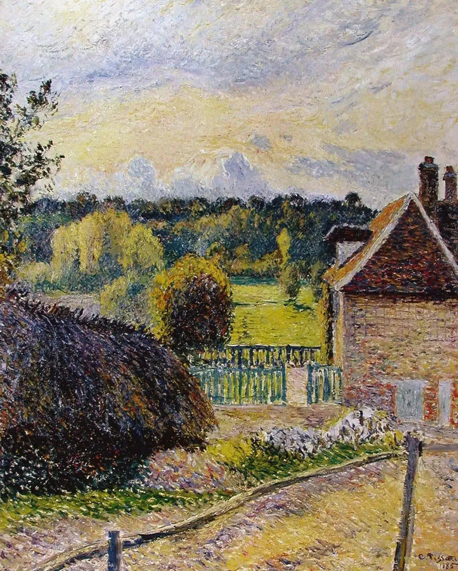 Das Haus des Wahnsinns in Éragny - Camille Pissarro