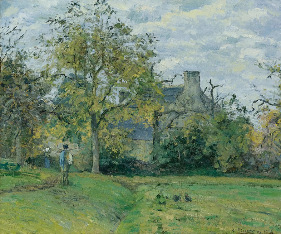 Das Haus von Piette in Montfoucault - Camille Pissarro