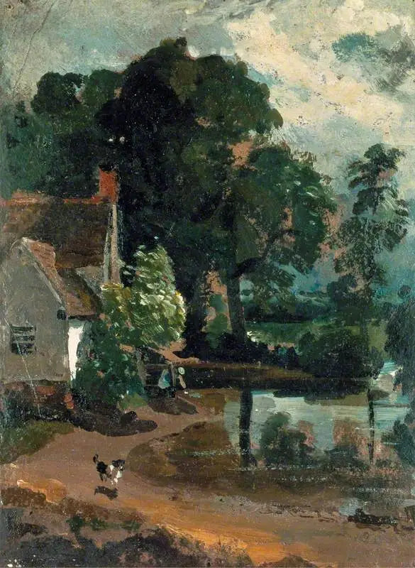 Das Haus von Willy Lott, in der Nähe der Mühle von Flatford - John Constable