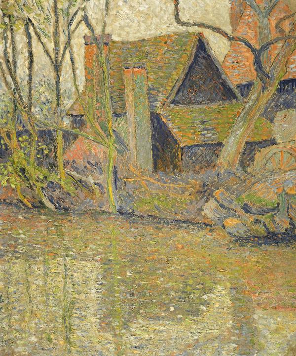La Maison du Moulin, Blackpool, Devon - Lucien Pissarro image 1 reproduction d’œuvre d’art à l’huile