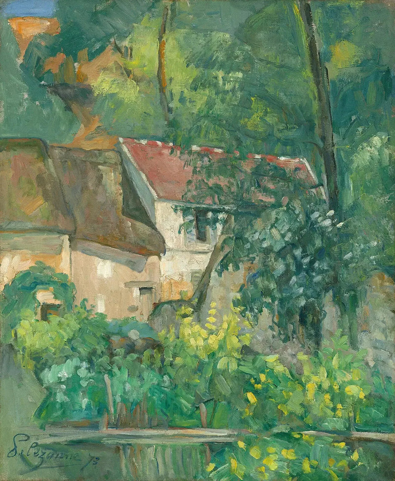 Das Haus des Vaters Lacroix, Auvers-sur-Oise - Paul Cézanne
