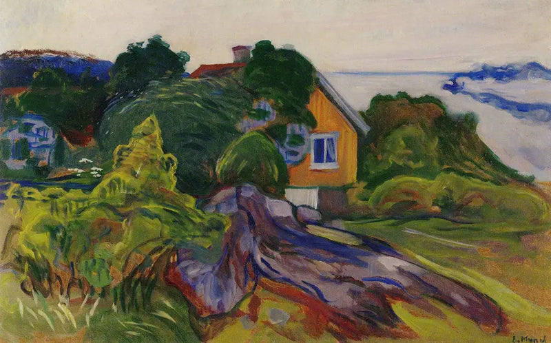 Das Haus am Fjord - Edvard Munch