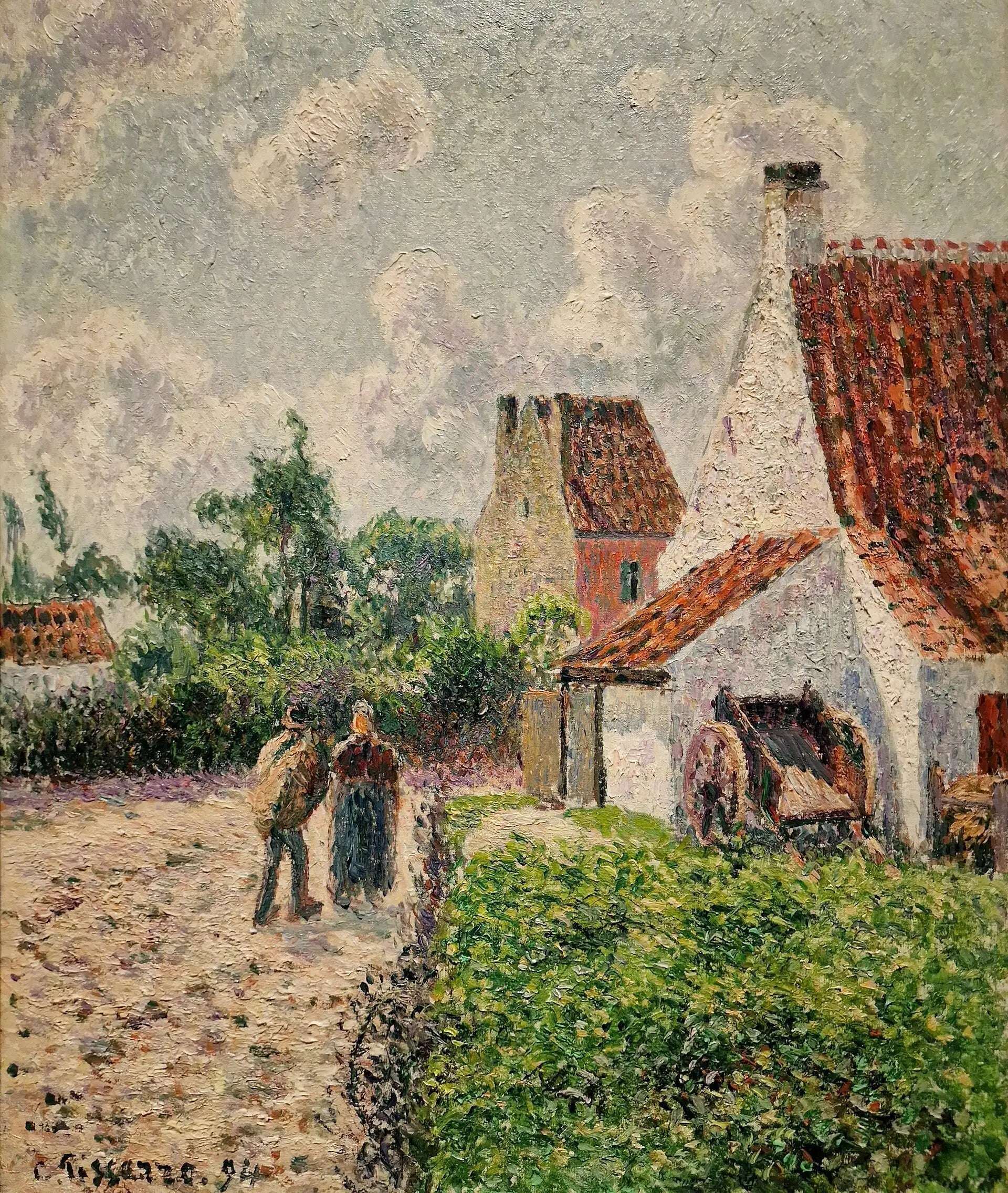 La maison rose à Knokke - Camille Pissarro image 1 reproduction réalisée par Alpha Reproduction