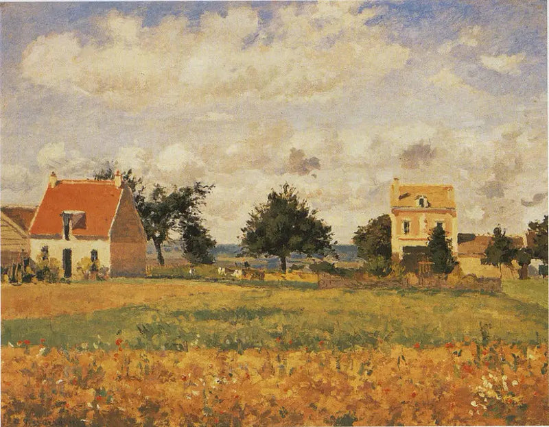 Das rote Haus - Camille Pissarro
