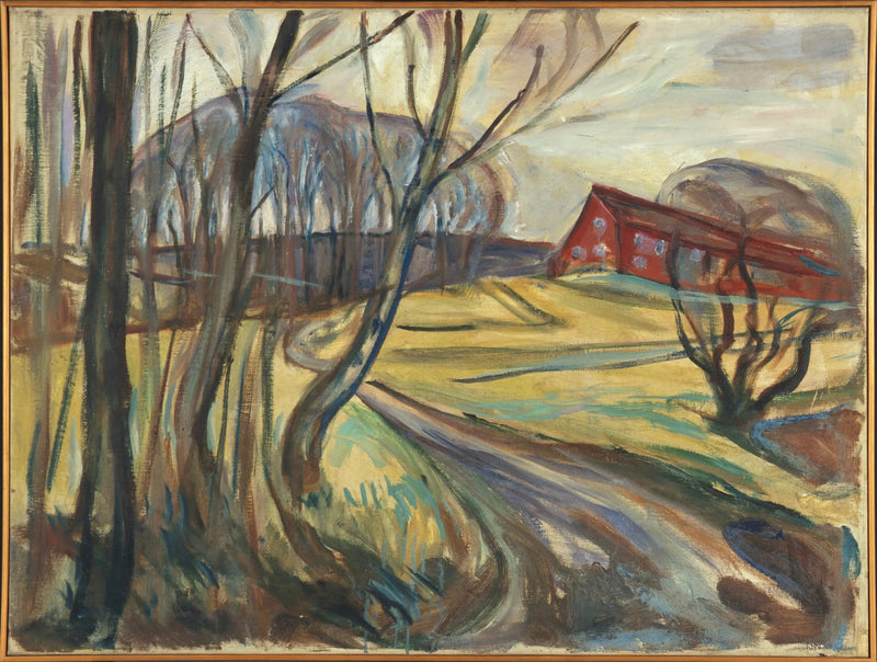 Das rote Haus - Edvard Munch