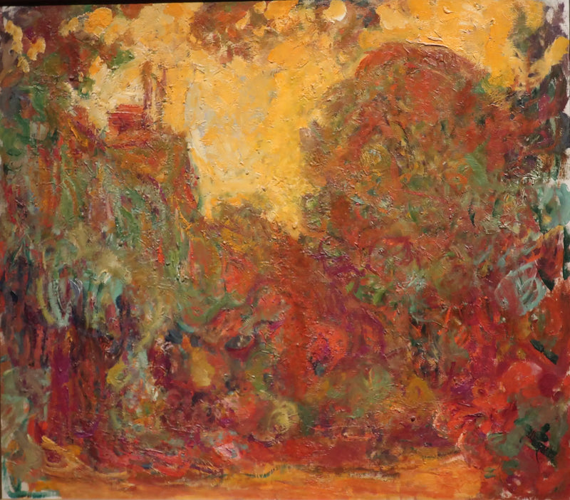 Das Haus mit Blick auf den Rosengarten - Claude Monet