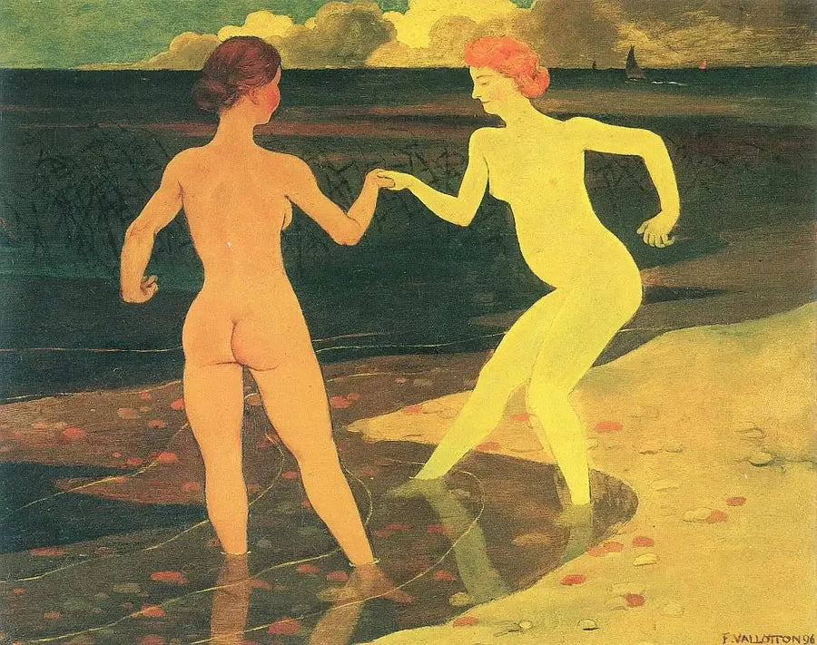 Die Lehrerin und die Magd - Félix Vallotton