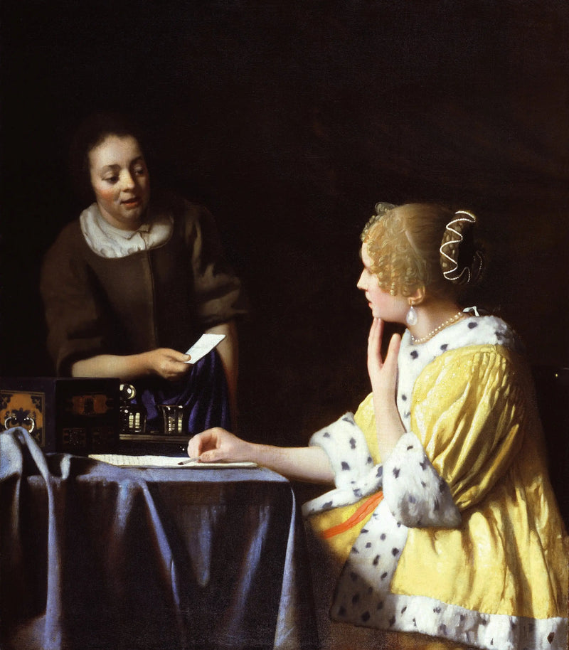 Die Herrin und die Dienerin - Johannes Vermeer