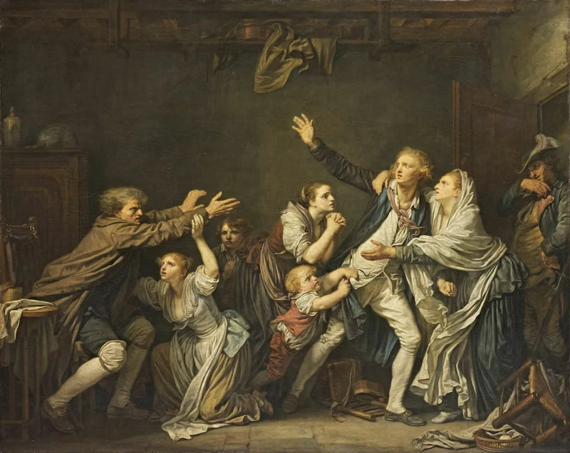 Die väterliche Fluch - Jean-Baptiste Greuze