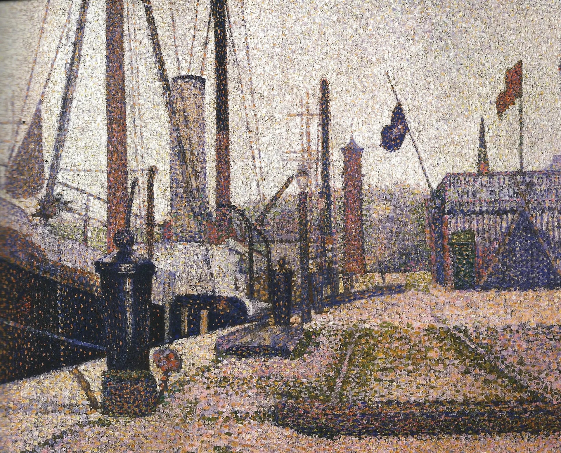 La Maria, Honfleur - Georges Seurat image 1 reproduction de peinture à l’huile