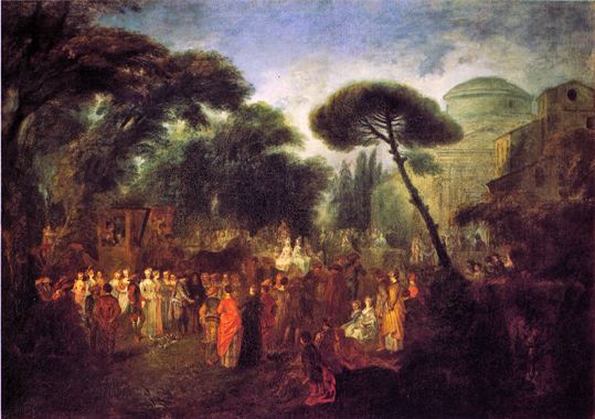 Das Dorffest - Antoine Watteau