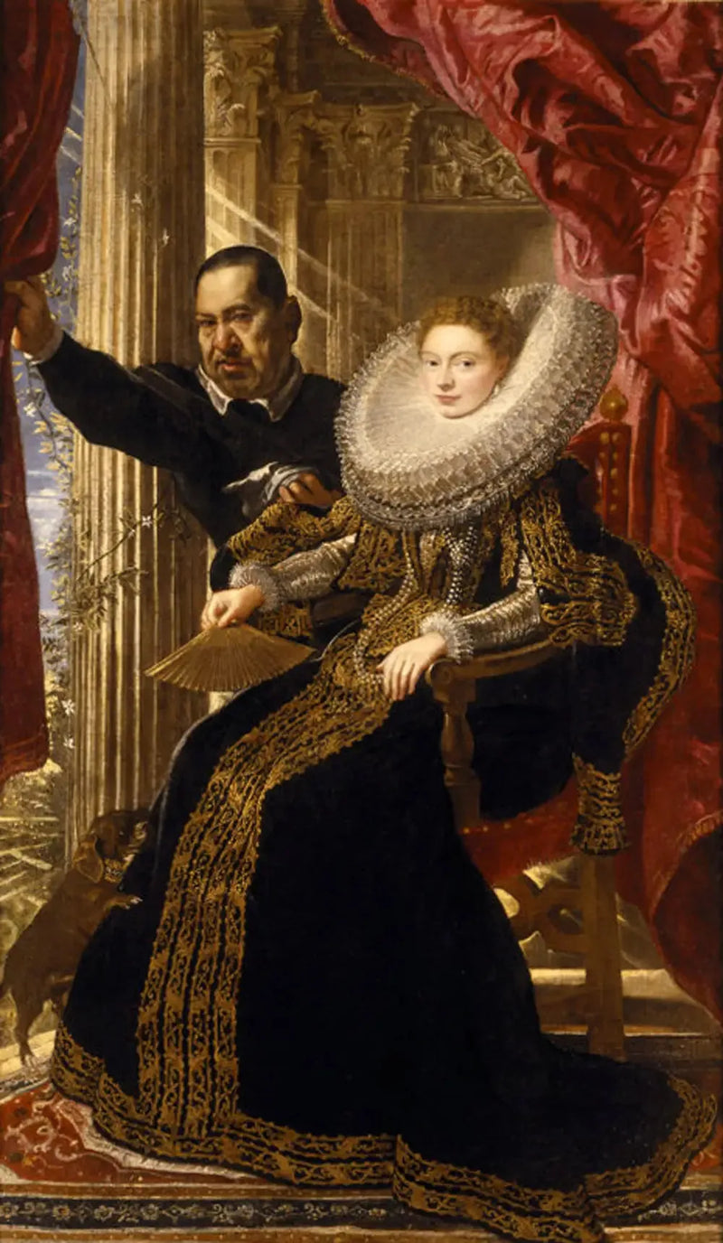 Die Marquise Maria Grimaldi und ihr Zwerg - Peter Paul Rubens