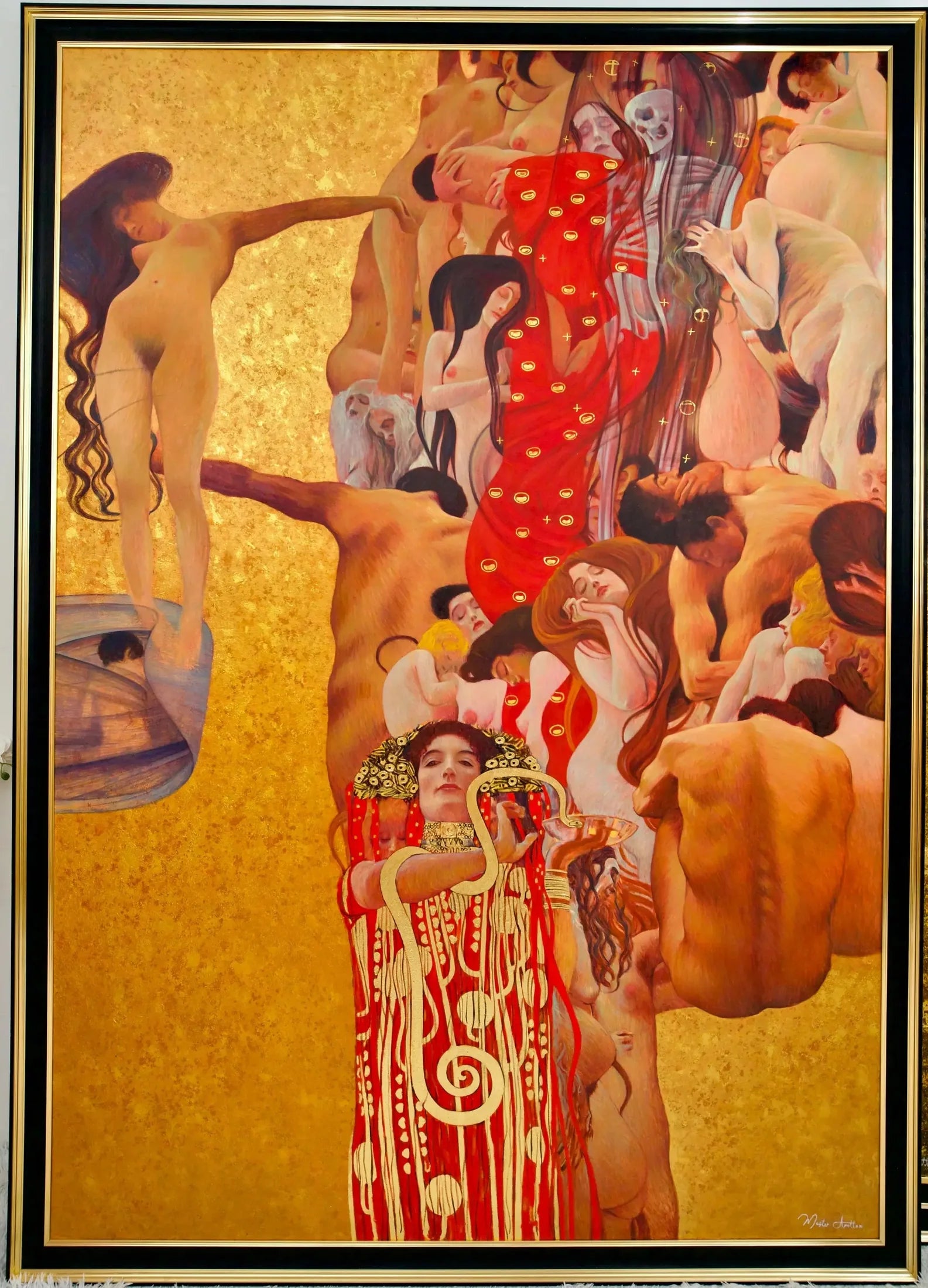 La Médecine – Une Œuvre Réimaginée de Gustav Klimt par Master Apollon | 180 x 270 cm image 26 copie de tableau peinte à la main
