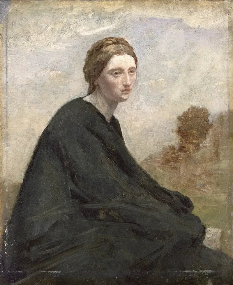 Die Meditation - Jean-Baptiste Camille Corot