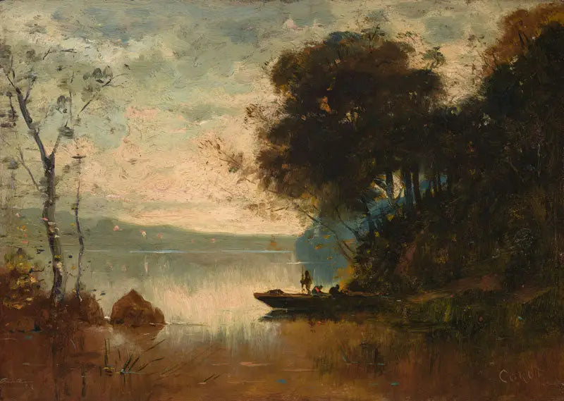 Riva's Erinnerung - Jean-Baptiste Camille Corot