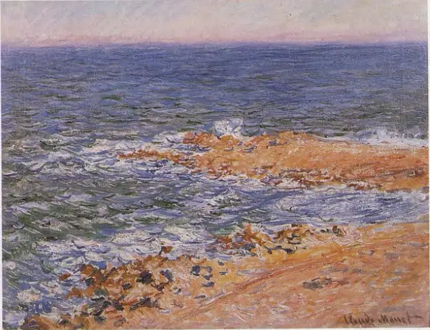 Das Meer in Antibes - Claude Monet