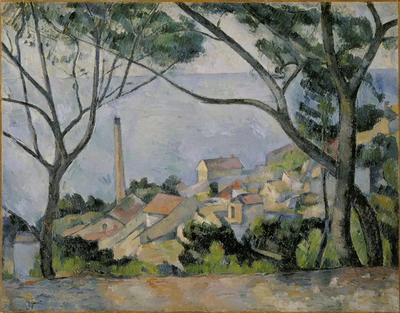Das Meer in L'Estaque - Paul Cézanne