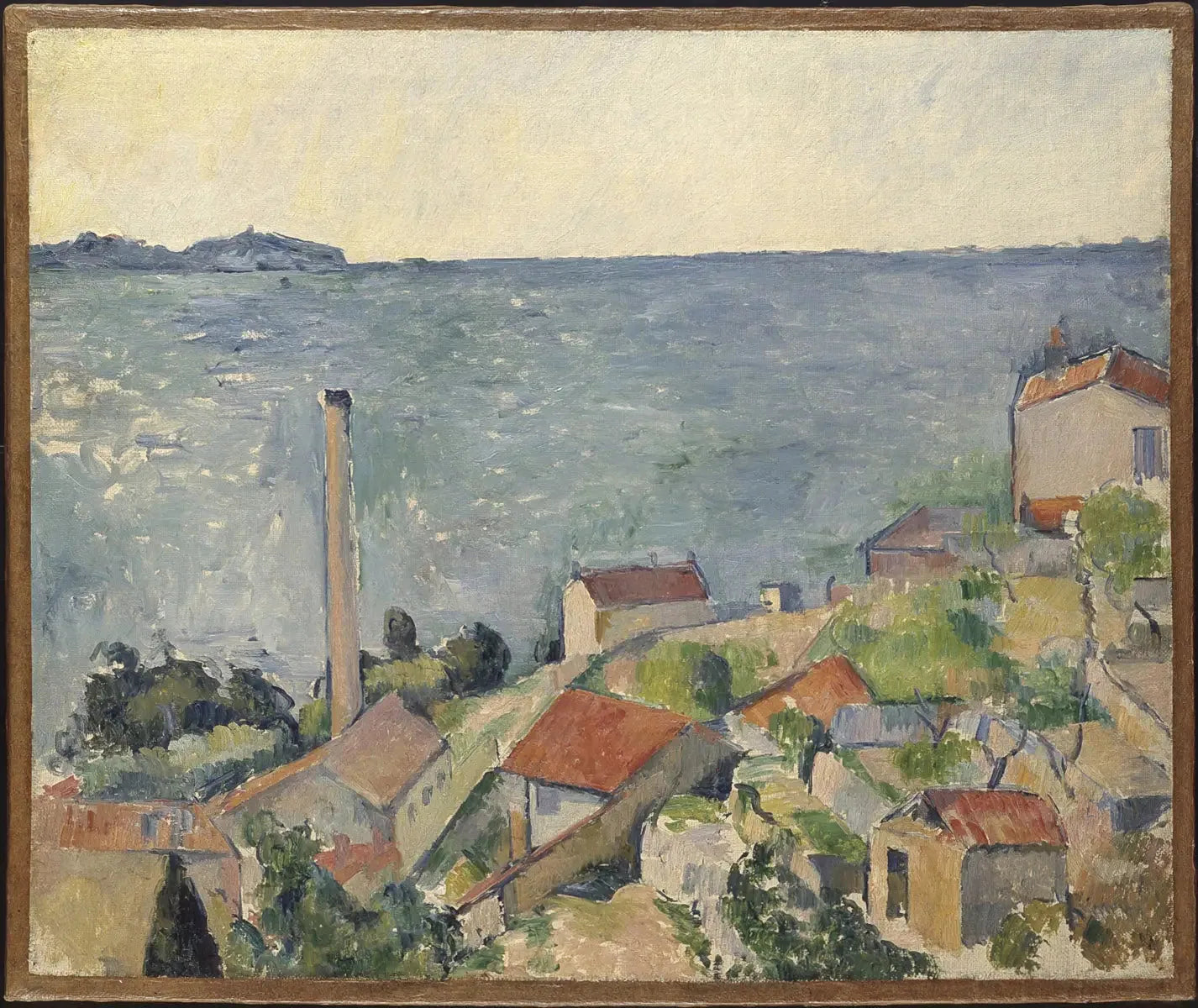 La Mer à l'Estaque - Paul Cézanne image 1 reproduction artisanale de tableau