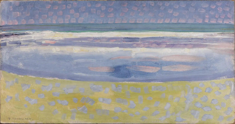 Das Meer nach Sonnenuntergang - Piet Mondrian