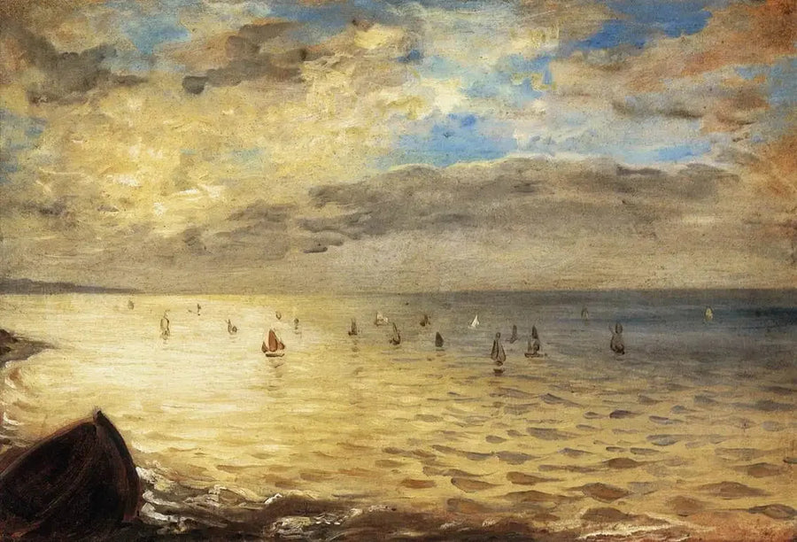 Das Meer von den Höhen von Dieppe - Eugène Delacroix