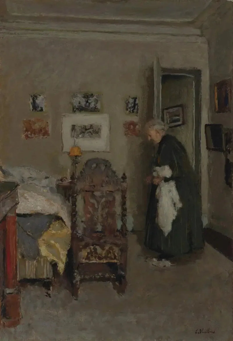 Die Mutter des Künstlers in ihrer Wohnung, Rue de Calais, Paris - Morgen - Édouard Vuillard