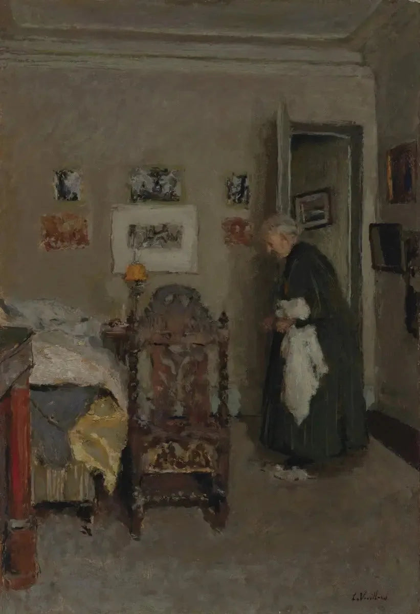 Die Mutter des Künstlers in ihrer Wohnung, Rue de Calais, Paris - Morgen - Édouard Vuillard