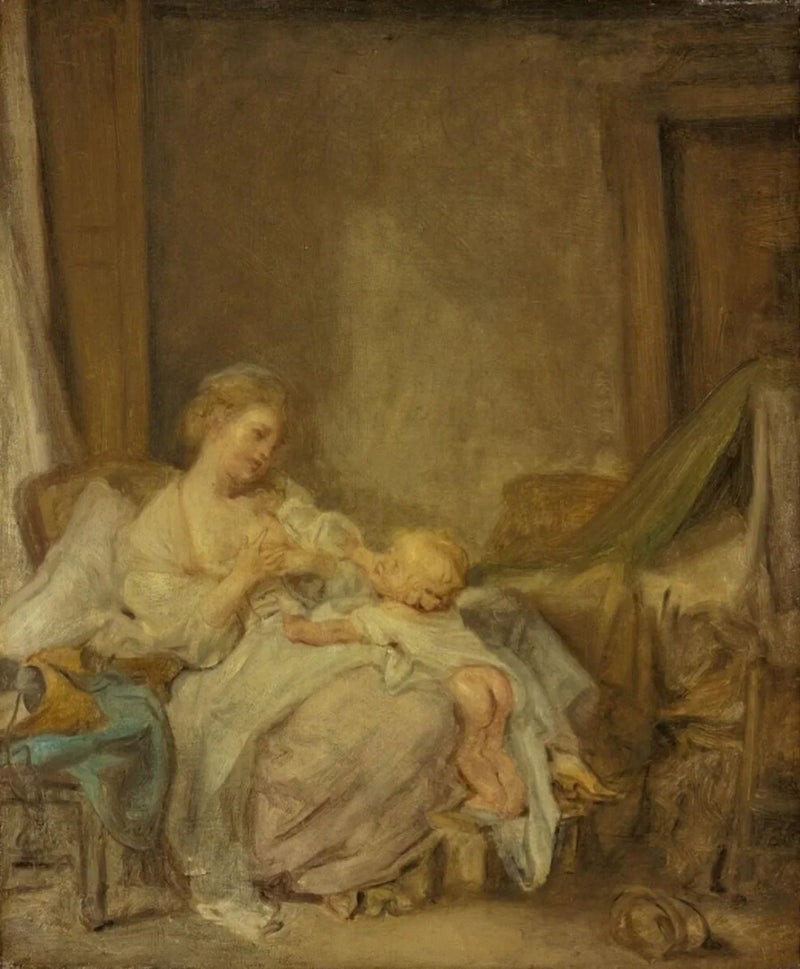 Die glückliche Mutter - Jean-Baptiste Greuze