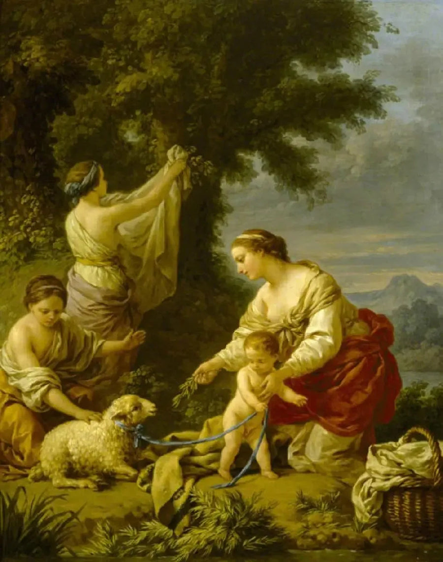 Die nachsichtige Mutter - Louis Jean François Lagrenée