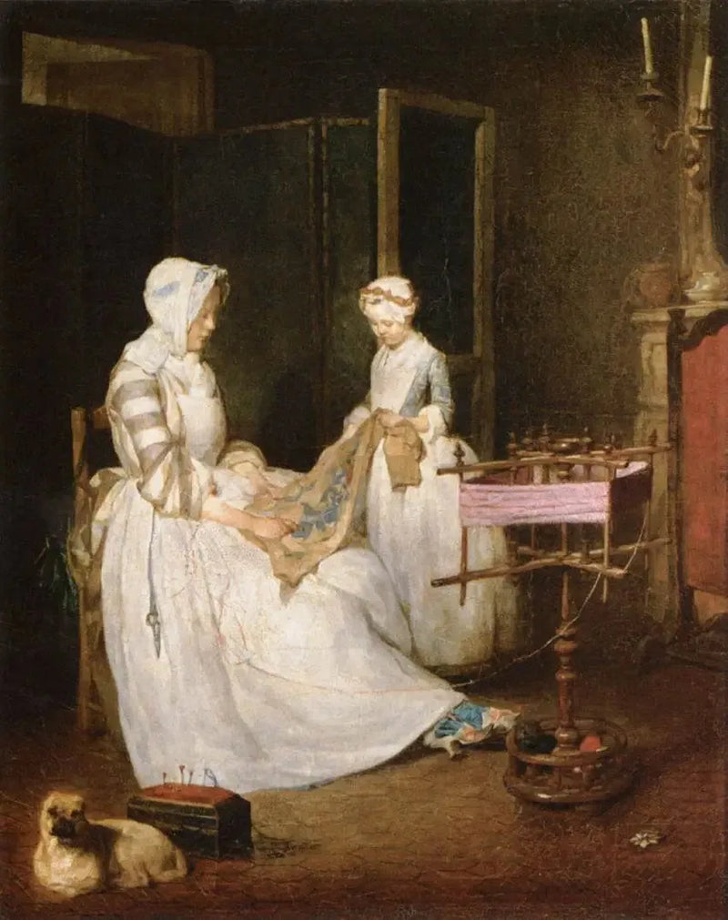 Die fleißige Mutter - Jean Siméon Chardin