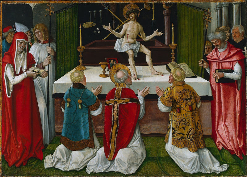 Die Messe des heiligen Gregor - Hans Baldung Grien