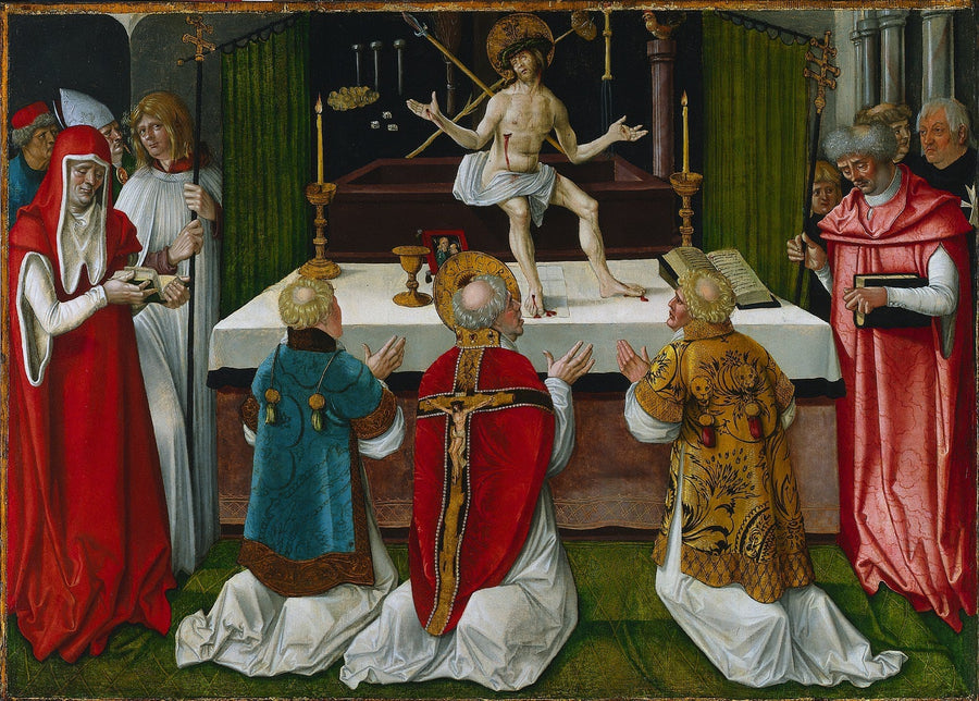Die Messe des heiligen Gregor - Hans Baldung Grien