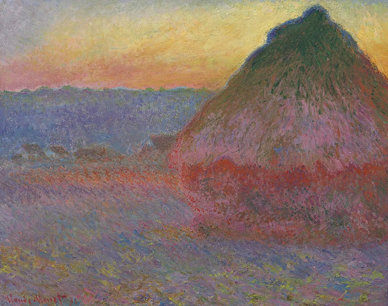 Die Heuschober - Claude Monet