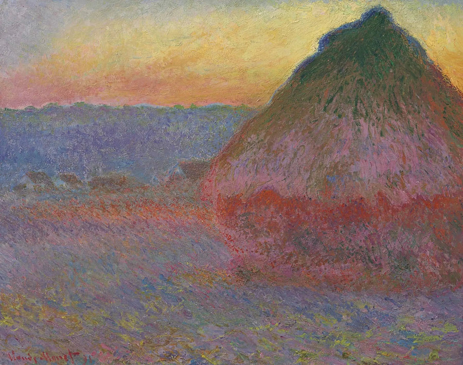 Die Heuschober - Claude Monet