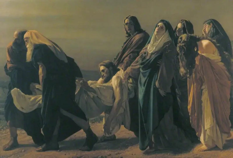 Die Grablegung - Antonio Ciseri