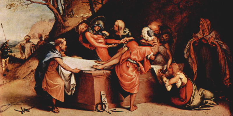 Die Grablegung Christi (Lotto) - Lorenzo Lotto